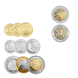 Na zdjęciu Rocznik 2017 UNC - Komplet monet obiegowych III RP + 5 zł okolicznościowe