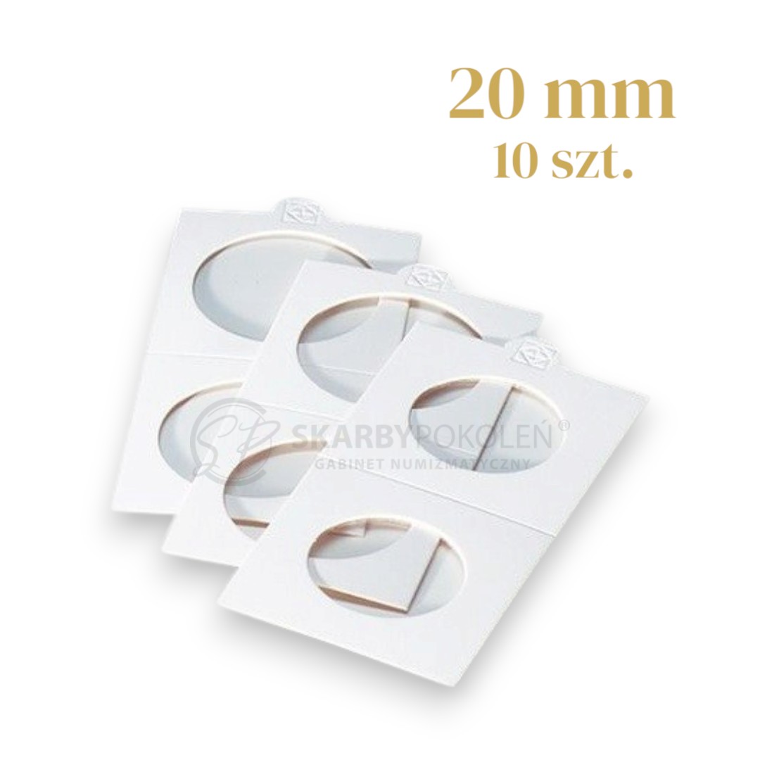 Holdery  - Holder samoprzylepny biały MATRIX (20 mm) - 10 szt. - LEUCHTTURM