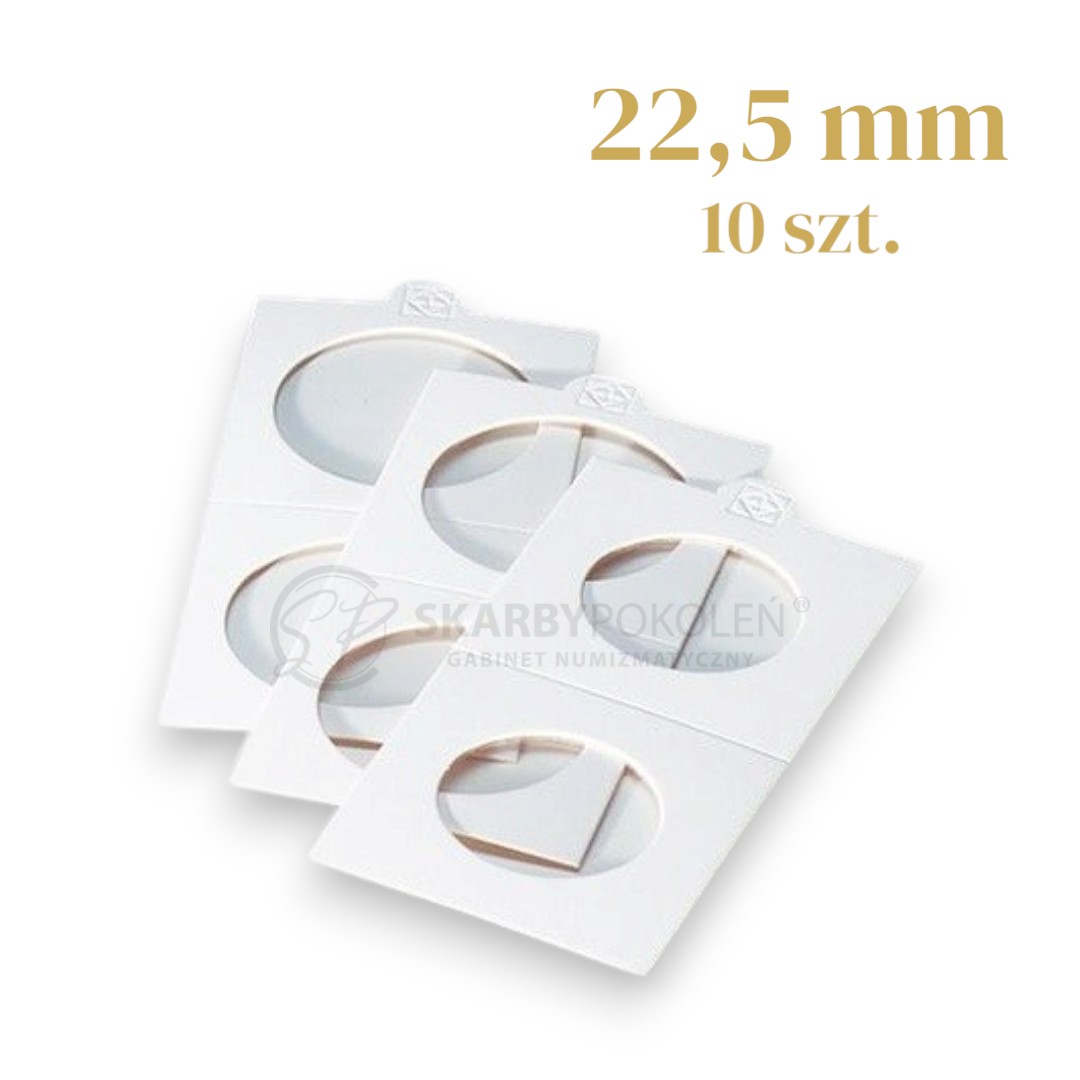Holdery  - Holder samoprzylepny biały MATRIX (22.5 mm) - 10 szt. - LEUCHTTURM
