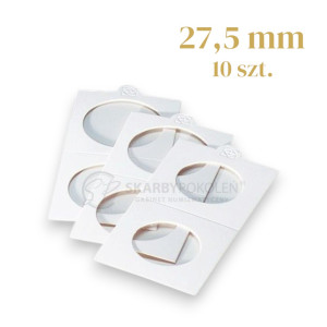 Holder samoprzylepny biały MATRIX (27,5 mm) - 10 szt. - LEUCHTTURM