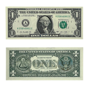 Na zdjęciu Banknot - USA - 1 Dolar - 2013 - A