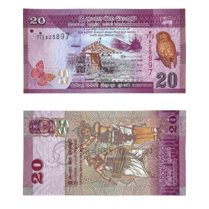 Na zdjęciu Banknot - Sri Lanka - 20 Rupia lankijska - 2021