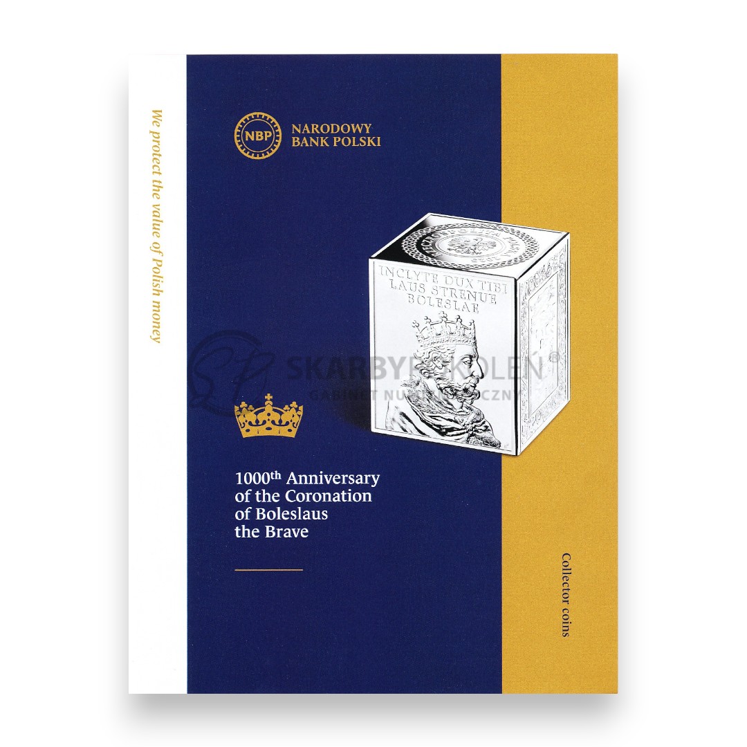 III RP od 1995  - Folder emisyjny - Tysiąclecie koronacji Bolesława Chrobrego (100 ZŁ) - Język EN