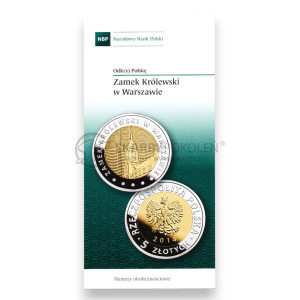 Na zdjęciu Folder emisyjny - Zamek Królewski w Warszawie - Odkryj Polskę - Język PL - 2014