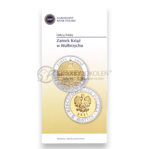 Na zdjęciu Folder emisyjny - Zamek Książ w Wałbrzychu - Odkryj Polskę - Język PL - 2021