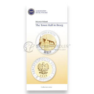 Na zdjęciu Folder emisyjny - Ratusz w Brzegu - Odkryj Polskę - Język EN - 2025