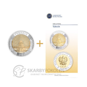 Na zdjęciu Moneta + FOLDER - 5 złotych 2025 - Tykocin