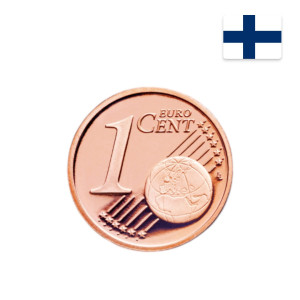 Na zdjęciu Moneta – Finlandia – 1 euro-cent – 2005