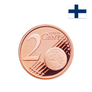 Na zdjęciu Moneta – Finlandia – 2 eurocenty – 2012
