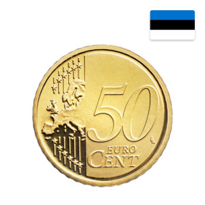 Na zdjęciu Moneta – Estonia – 50 eurocentów – 2011