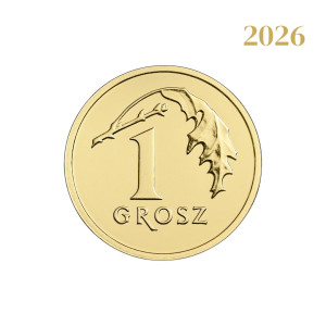 Na zdjęciu Moneta - 1 grosz 2026 - MW - Stan UNC
