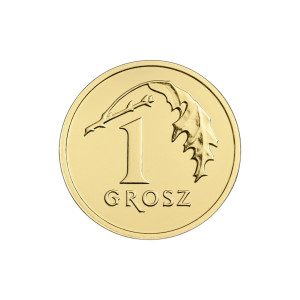 Na zdjęciu Moneta - 1 grosz 2023 - MW - Stan UNC