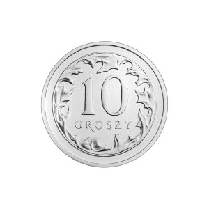 Na zdjęciu Moneta - 10 groszy 2023 - MW - Stan UNC