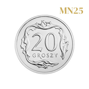 Na zdjęciu Moneta - 20 groszy 2019 (MN25) - MW - Stan UNC
