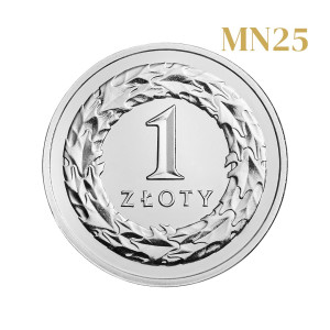 Na zdjęciu Moneta - 1 złoty 2019 (MN25) - MW - Stan UNC