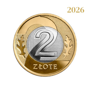 Na zdjęciu Moneta - 2 złote 2026 - MW - Stan UNC