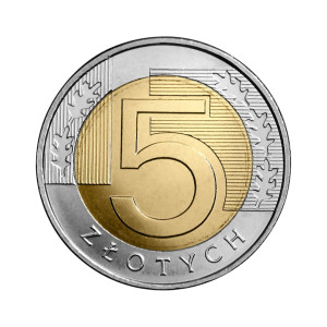 Na zdjęciu Moneta - 5 złotych 2023 - MW - Stan UNC