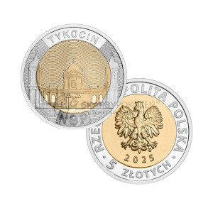 Na zdjęciu Moneta – 5 złotych 2025 - Tykocin - Odkryj Polskę