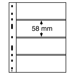 Na zdjęciu Obwoluta na banknoty OPTIMA 4C (180 x 58 mm) - LEUCHTTURM