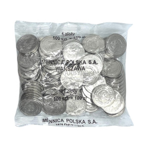 Na zdjęciu 1 złoty 2019 MW (Fe/Ni) - Kolekcjonerski woreczek menniczy