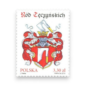 Na zdjęciu 2019 - Znaczek nr 4987 - Ród Tęczyńskich